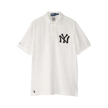 Polo Ralph Lauren NY Yankees Cotton Polo Shirt Deckwash White S White