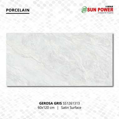 Granit Lantai Honed ( Satin ) 60x60 || 120x60 - Gerosa Gris | Sun Power 120x60