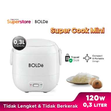 Bolde Super Cook Mini Rice Cooker 0,3 L - White