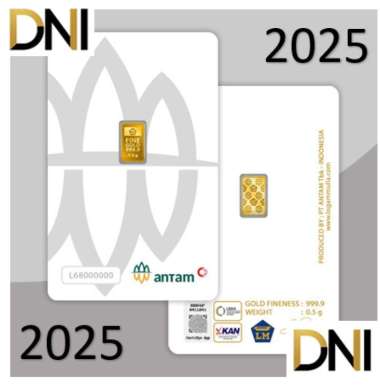 Pusat Logam Mulia | Logam Mulia Antam 0,5 Gram Certieye 2026