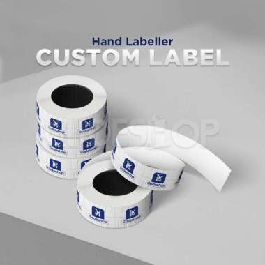 Kertas Label PB-230 16x23 mm Custom Satu Warna Hand Label PB-230 Stiker Harga Price 500 Roll