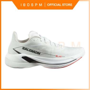 SALOMON - S/Lab Spectur, Unisex Running Shoes, White / Fiery Red / Black - Sepatu Lari Pria dan Wani