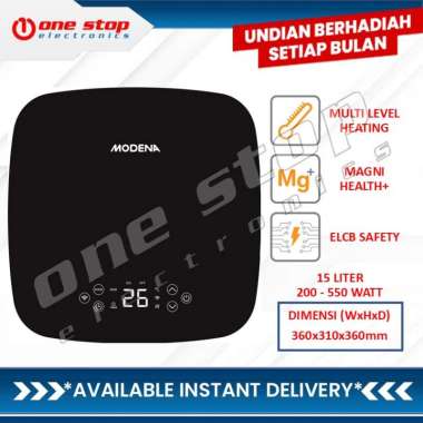 [GARANSI RESMI] MODENA ES 0151 ITLA Electric Storage Water Heater 15 Liter 550 Watt | Incoloy MaxHea