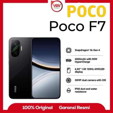 Hp Poco F7 5G Ram 12GB Internal 512GB Garansi Resmi Black