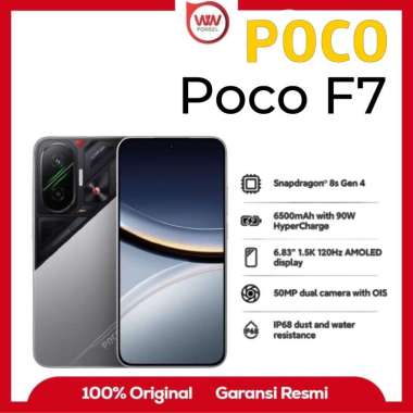Hp Poco F7 5G Ram 12GB Internal 512GB Garansi Resmi Silver