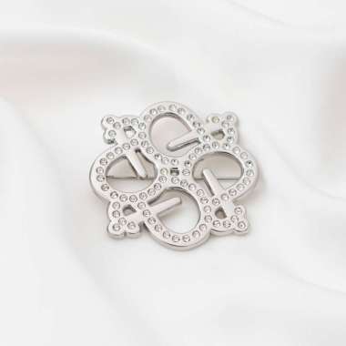 Jenna and Kaia - Jane Brooch - Bros Premium Hijab SILVER