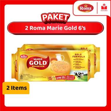 Paket 2 Roma Marie Gold Double Milk 6's