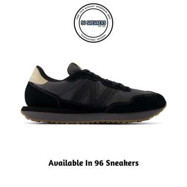 Sepatu Sneakers Pria New Balance 237 Black Grey (MS237LOB) ORIGINAL 44
