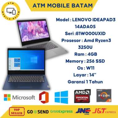 Laptop lenovo ideapad slim 3 ryzen 3 3250U Blue