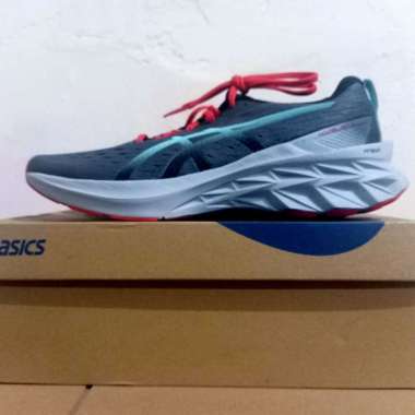 SEPATU LARI PRIA ASICS NOVABLAST 2 METROPOLIS/CLEAR BLUE ORIGINAL 45