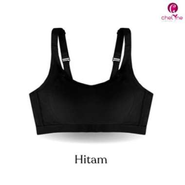 Chelyne BH Spandex Lycra Premium V1355 Full Cup Sport Bra Polos - Comfortable Daily Bra. Size 38/85