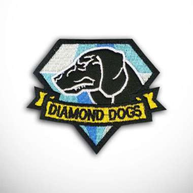 Patch Diamond Dog Metal Gear Solid Bordir Logo Insignia Emblem Video Games Game MGS V 5 Delta PMC DD