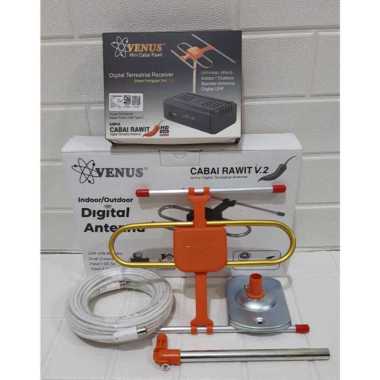 STORE707 Set Top Box Mini Cabe Rawit + Antena TV Digital Indoor Outdoor Venus Cabai Rawit V2 STB MIN