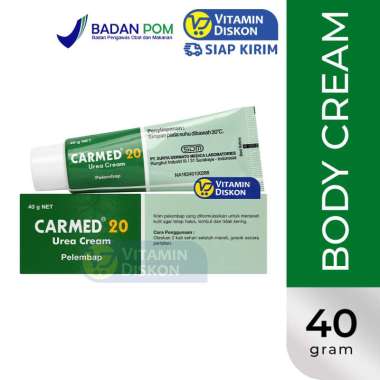 CARMED UREA 20% - 40GR | Krim Terapi Intensif Untuk Kulit Sangat Kering Dan Menebal, Psoriasis dan E