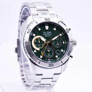 Alba Active AZ50 Series - Jam Tangan Pria Alba Kronograf Tali Rantai dan Tali Kulit Original AZ5011X