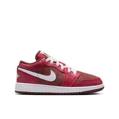 Sepatu Wanita Nike Air Jordan 1 Low SE GS Basketball Shoes - Dark Pony (HF3202-200) Original 38