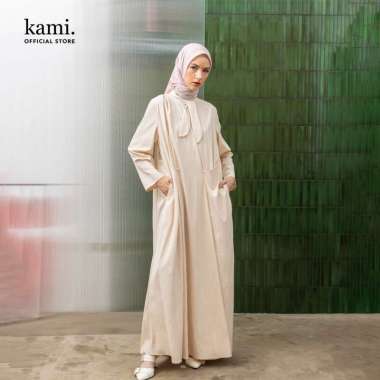 Kami Mara A-Line Dress Gamis Wanita M Sand