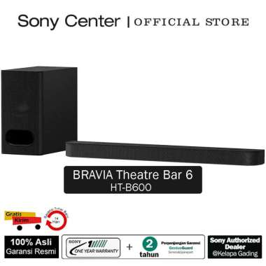 SONY Center Jakarta - Soundbar Sony BRAVIA Theatre Bar 6 Soundbar 3.1.2ch Wireless Subwoofer Dolby A