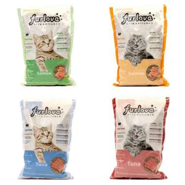 FURLOVE ADULT KITTEN 1KG | MAKANAN KUCING FURLOVE DRY FOOD 1 KG FRESHPACK KITTEN TUNA