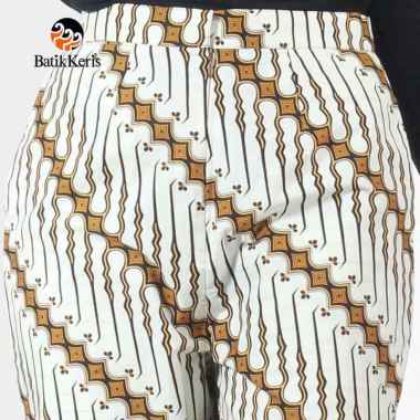 Batik Keris Celana Kulot 7/8 Fantasi Tali Samping Parang Sogan Jogjaan L