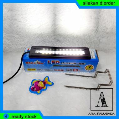 Lampu Akuarium Aquascape LED Nikita Star NS-300 NS300 NS 300 - Putih
