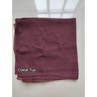 AliMaMa - BELLA SQUARE TERMURAH - Jilbab Segi Empat Polycotton - Hijab Segiempat Murah Medan COKLAT