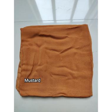 AliMaMa - BELLA SQUARE TERMURAH - Jilbab Segi Empat Polycotton - Hijab Segiempat Murah Medan MUSTARD