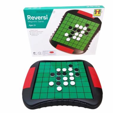 Mainan otelo reversi set magnetic board game mainan ular tangga otello
