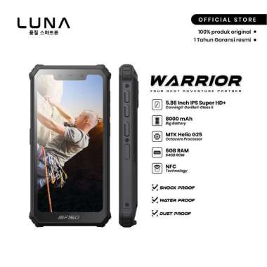 LUNA Warrior G6E Rugged Smartphone 6GB/64GB Shock Proof Corning Gorilla Glass 5 Android 10 8000 mAh