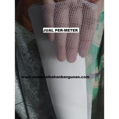 Kawat Nyamuk Nylon Insect Net jaring Jendela Kain Kasa Permeter Putih