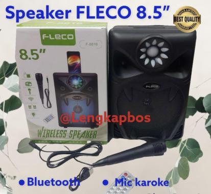 Speaker Bluetooth karoke LED FLECO 8.5" inch