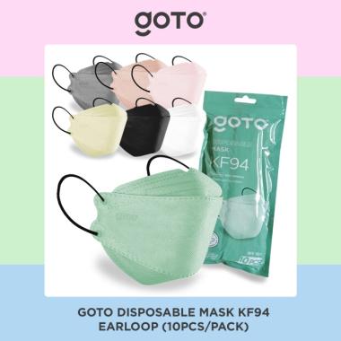 Goto KF94 Disposable Mask 4 Ply Masker Earloop 4Ply Kesehatan KF 94 Soft Pink warna