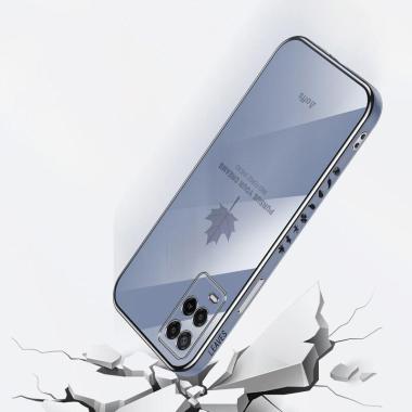 Promo Case Oppo A54 4G Softcase Silicon Elektro Plating Mewah Biru