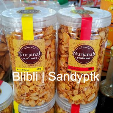 400 Gram Kacang Madu Besar Jumbo Premium Nurjanah Toples Khas Pontianak Original