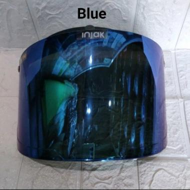 Kaca Helm Bogo Retro Cargloss Flat Datar Merk INJAK BLUE