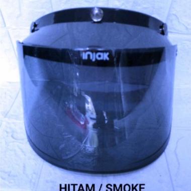 Kaca Helm Bogo Retro Cargloss Flat Datar Merk INJAK HITAM SMOKE