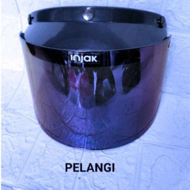 Kaca Helm Bogo Retro Cargloss Flat Datar Merk INJAK PELANGI