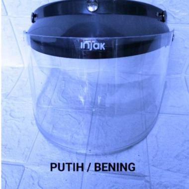 Kaca Helm Bogo Retro Cargloss Flat Datar Merk INJAK PUTIH BENING