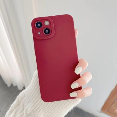 Case Oppo A59/F1s Soft Casing Cover Silicone Pelindung Camera - Hitam Merah