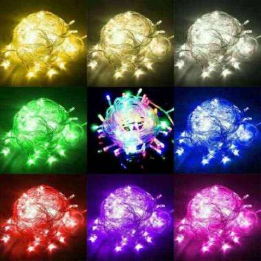 Lampu Tumblr Hias LED Aesthetic Baterai Tumblr Lamp Gantung 100 10 Meter Kamar Tidur Ruang Tamu RAIN