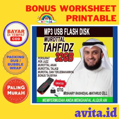 FLASHDISK Murottal Murotal Murattal ALQUR'AN Quran 30 JUZ Terlengkap Terbaru Termurah - Free OTG Fla
