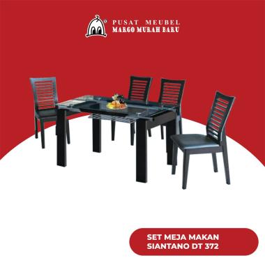 Set Meja dan Kursi Makan Siantano DT 372+4dc215