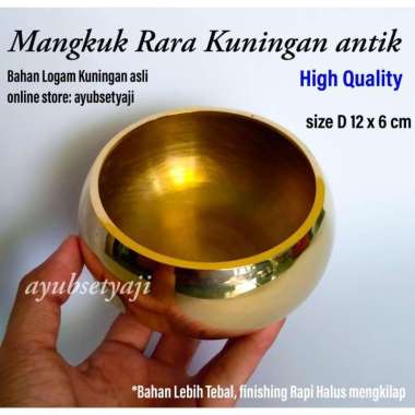 Mangkuk Kuningan antik mangkok Rara Guci tempat bakar Dupa kemenyan