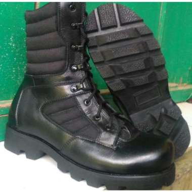 BOSSINDO SEPATU KULIT ASLI PDL TNI AD AU AL BREND ORIGINAL 39 Hitam
