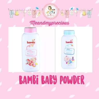 MMP - Bambi Baby Milky Powdery : woody powdery - Bedak Bayi bedak bambi 100gr