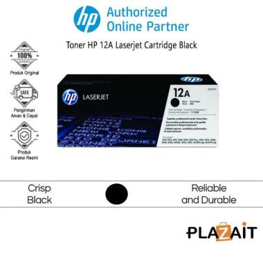 Toner HP 12A Original Laserjet Cartridge Black Q2612A