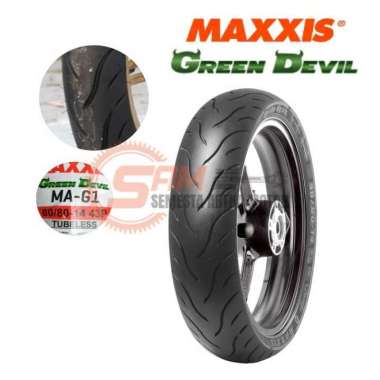 Ban Luar Maxxis Green Devil MAGI 80/80 Ring 14 Tubeless Motor Beat
