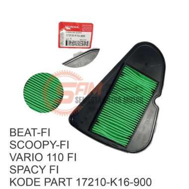 Filter Saringan Udara Motor Beat-Fi Scoopy-Fi Vario110 Fi Original AHM
