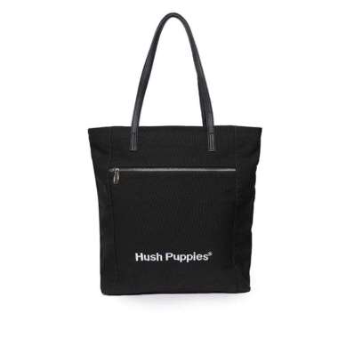 Hush Puppies Tas Wanita Casual Canvas Tote Bag Black Black