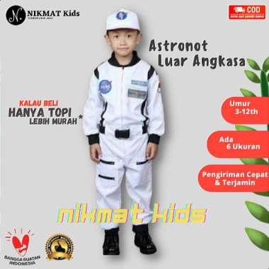 KOSTUM ASTRONOT ANAK SETELAN PROFESI STELAN KARNAVAL PAWAI TK SD ADEM - Hanya Topi